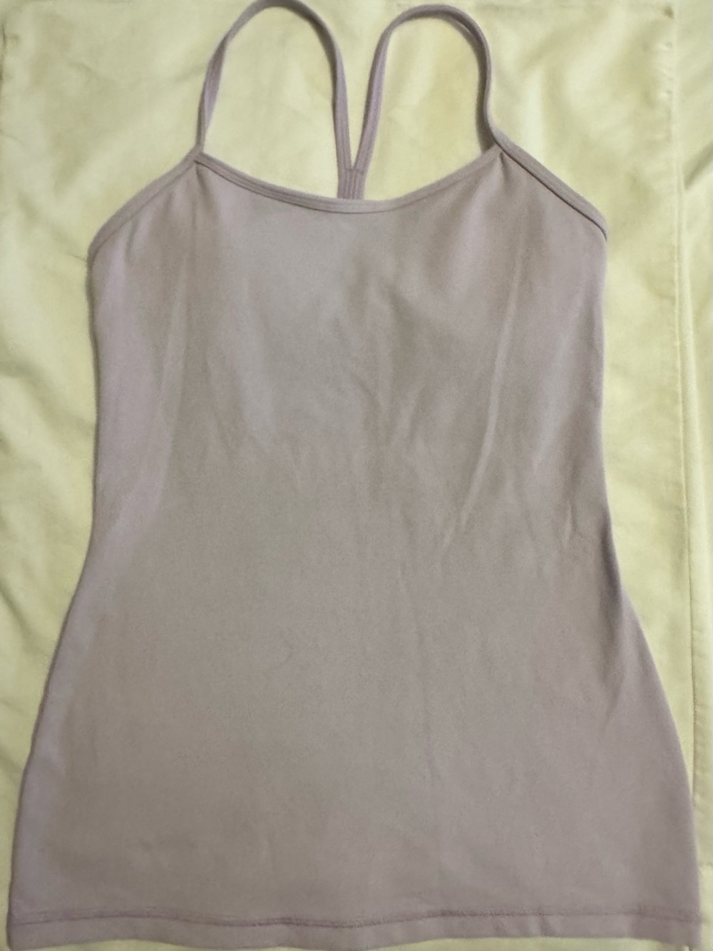 Women’s Lavender Lululemon Workout Tank Top with built in bra